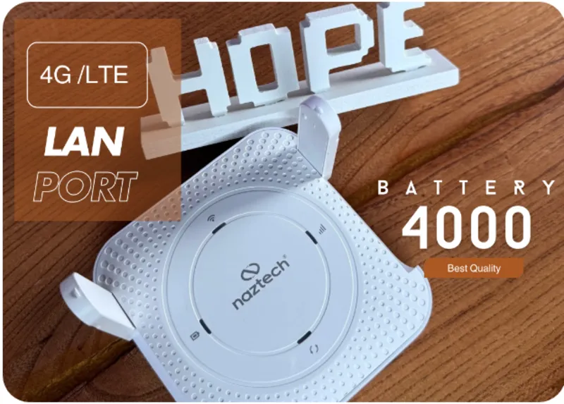 مودم روتر 4G/LTE رومیزی و همراه نزتک مدل Naztech HOPE gallery4